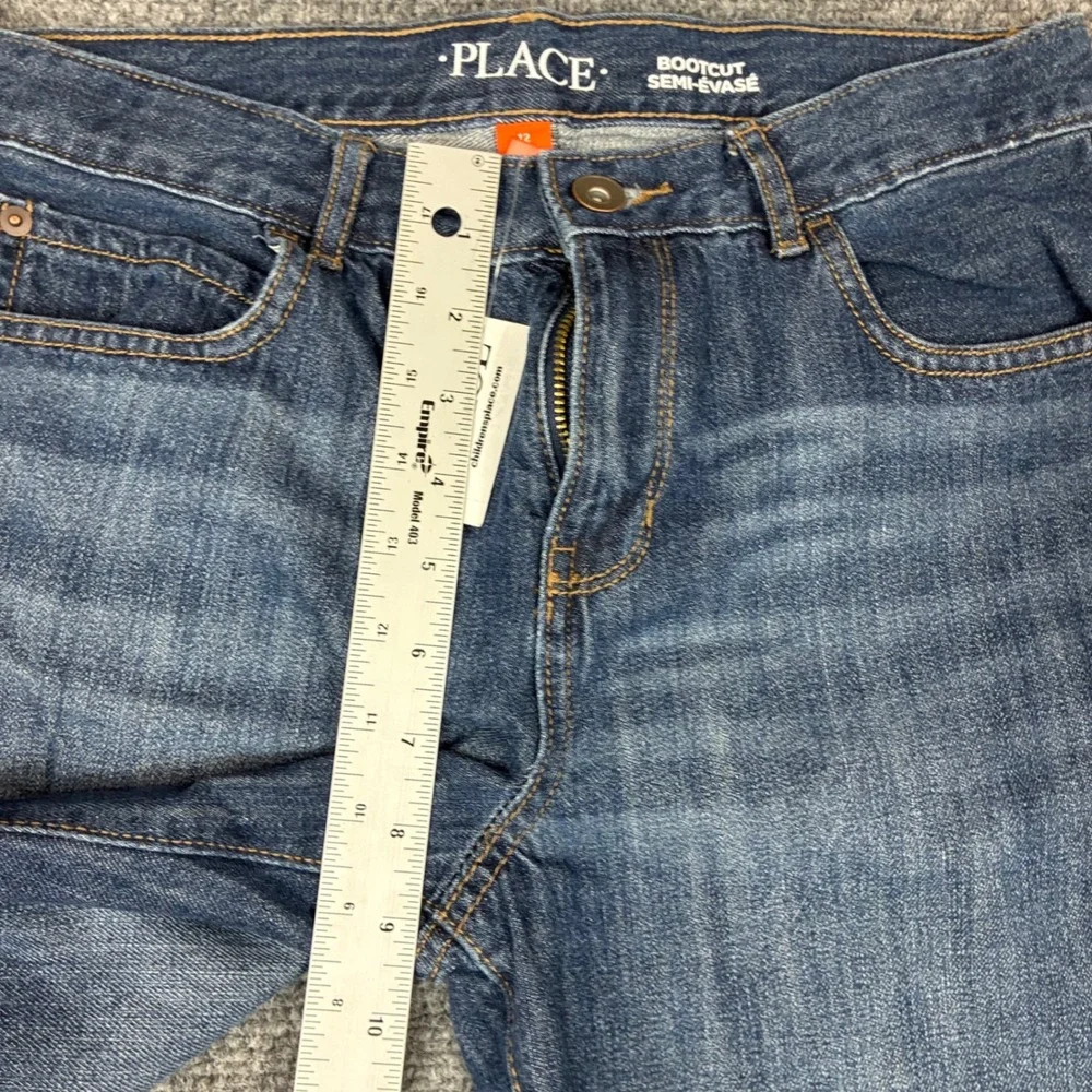 The Children's Place Boys Husky Bootcut Jeans Medium Wash Kids Size 12 Husky NEW